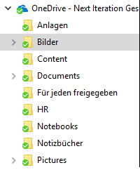 OneDrive for Business Ordnerstruktur